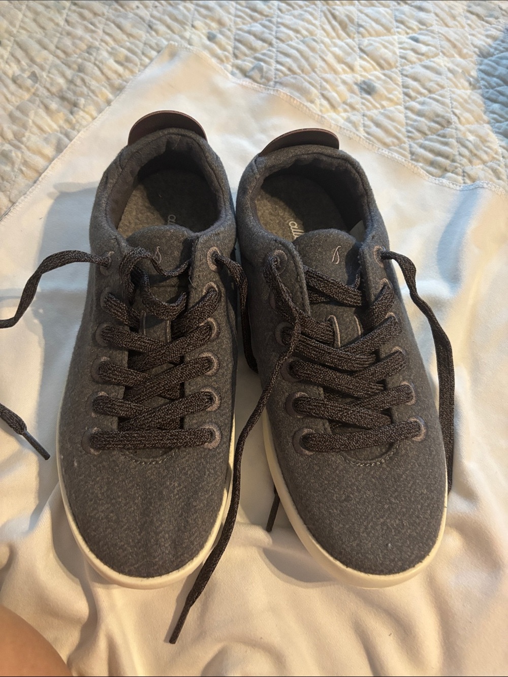 allbirds Kids Gray Lace-Up Wool Sneakers